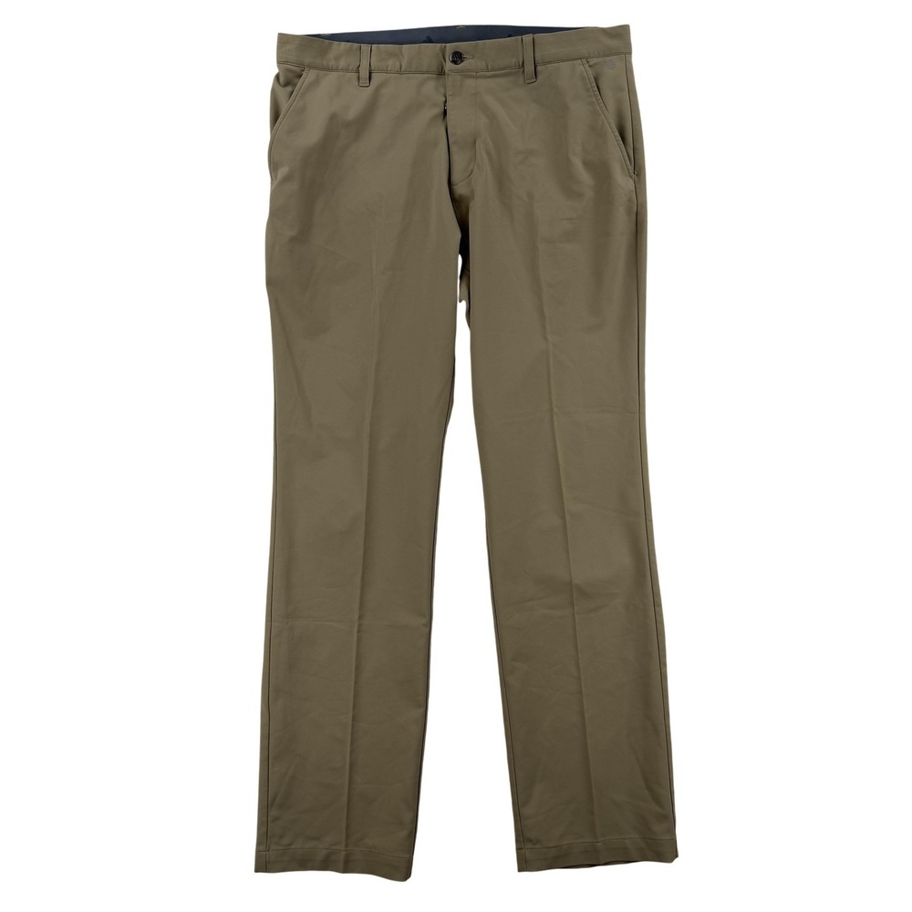 Adidas Pants Mens 36x32 Beige Golf Khakis Performance Recycled Polyester Pockets